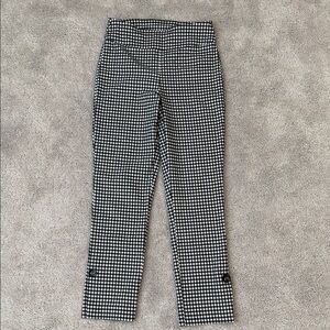 Joseph Ribkoff Black & White Gingham Pants | Stretch Slim Fit | Approx. Size 25